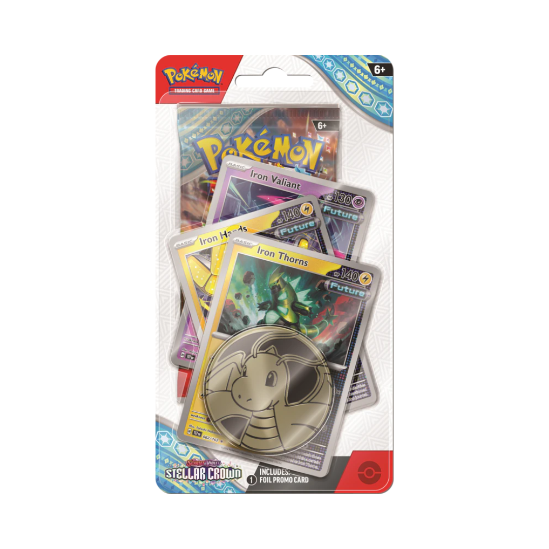Untitled design - 2026-05-15T233718.706 Pokémon TCG: Scarlet & Violet—Stellar Crown: Future Premium Checklane Blister - Image 1