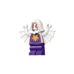 Ghost-Spider (Gwen Stacy) - Dark Purple Medium Legs, White Hood, Gold Spider Logo