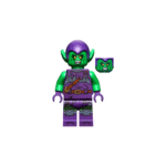 Green Goblin - Bright Green Skin, Dark Purple Outfit, Small Yellow Eyes